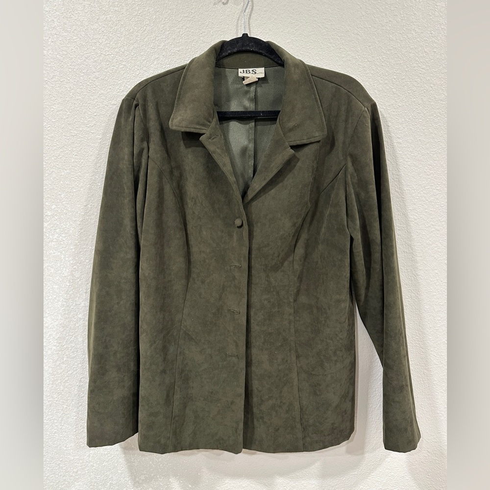 Vintage J.B.S. Forest Green Women's Blazer size 14/w size large
